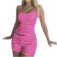 thumbnail image 4 of Mgmyaa Women Cami Pajama Set Sleeveless Sleepwear Short PJ Set with Shorts Sleepwear Sets, 4 of 7