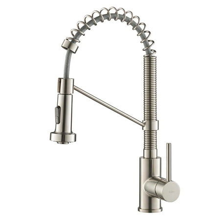 Kitchen Faucet 18 In. Single-handle Pull-down Dual Mode Sprayer Stainless Steel