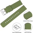 thumbnail image 3 of (2 Pcs) Silicone Watch Straps 18mm 20mm 22mm Quick Release - Black Soft Rubber, 3 of 5