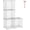 White, variant on Wire Cube Storage, 4-Cube Storage Organizer Metal, C Grids Storage Bins Shelving, Modular Bookshelf Shelf, Closet Cabinet Ideal for Bedroom, Office 12.4”L x 24.8”W 36.6”H Black UWCS3004B