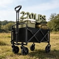 thumbnail image 6 of REDCAMP Collapsible Wagon with Wheels, 220lbs Foldable Wagon Cart, Portable Utility Cart for Sports Shopping Pet Grocery, 6 of 9