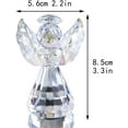 thumbnail image 2 of WYZCTTD 1PCS 3inch Crystal Guardian Angel Figurine Decor Ornaments Art for Living room, Table(Clear), 2 of 6