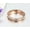 Rose Gold, variant on One Row Cz Wedding Eternity Band Ring Steel Womens Mens Ginger Lyne Collection