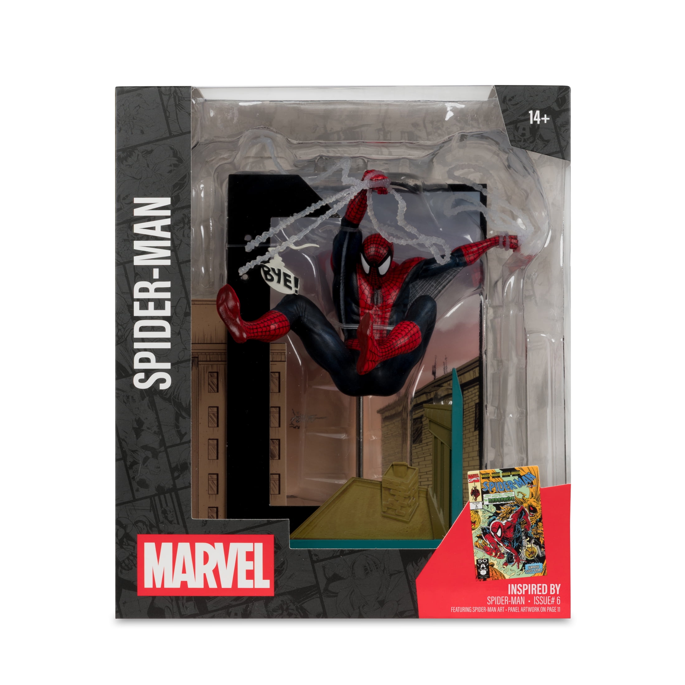Spider-Man (Marvel: Spider-Man #6) 1:10th Scale Collectible with Scene - McFarlane Toys