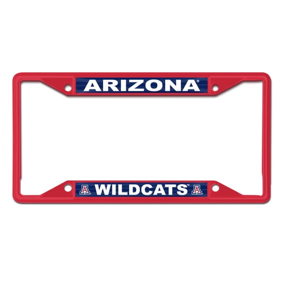 NCAA Arizona Wildcats Team Colored Small Over Small License Plate Frame