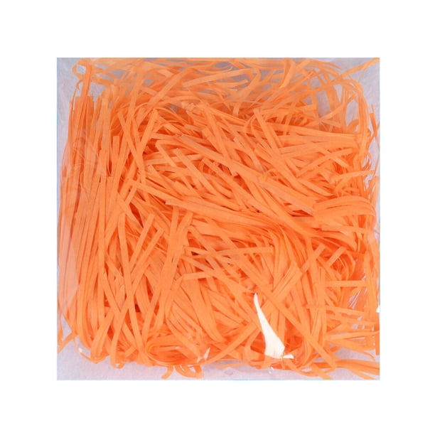 Fragmentos de rafia de papel arrugado Matsuzay Material de relleno Naranja 20 g
