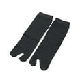 thumbnail image 4 of 2 Toe Flip Flop Socks Men Funny Two Finger Socks for Street Backpacking Home black, 4 of 9
