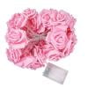 Loespoir LED Rose Flower String Lights, Battery Operated Rose Bud Lights, Day Light Decoration Fairy Lights, For Bedroom Canopy, Wedding Decor, Party Ambiance, Romantic(Pink)