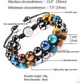 thumbnail image 4 of 1 Uds. Pulseras para hombres y mujeres para protección Perles Diamtre 8mm Noir Bleu Jaune Tigre Cristal Pierre Naturelle pulsera Homme Et Femme Cha, 4 of 5