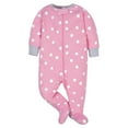thumbnail image 5 of Gerber Baby Girl Sleep 'n Play Footed Pajamas, 4-Pack, 5 of 9