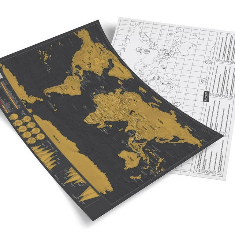 Deluxe Edition World Scratch Map TheBazaarist - Trendspotter of