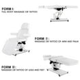 thumbnail image 4 of Artist Hand 3 Motor Electrical White Facial Bed Massage Table for Esthetician 110V Beauty Bed Medical Aesthetic Tattoo Chair with Rotatable Armrests, 4 of 13