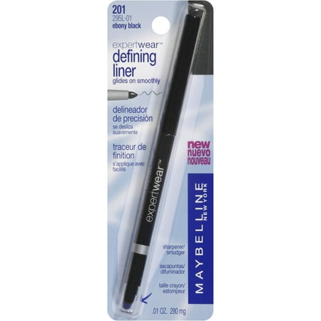 Maybelline Expert Wear Defining Liner, 201 Ebony Black, 0.01 oz