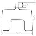 thumbnail image 5 of 3 Pk, Bake Element for Frigidaire, Tappan, AP5590131, PS3633414, 318255006, 5 of 6