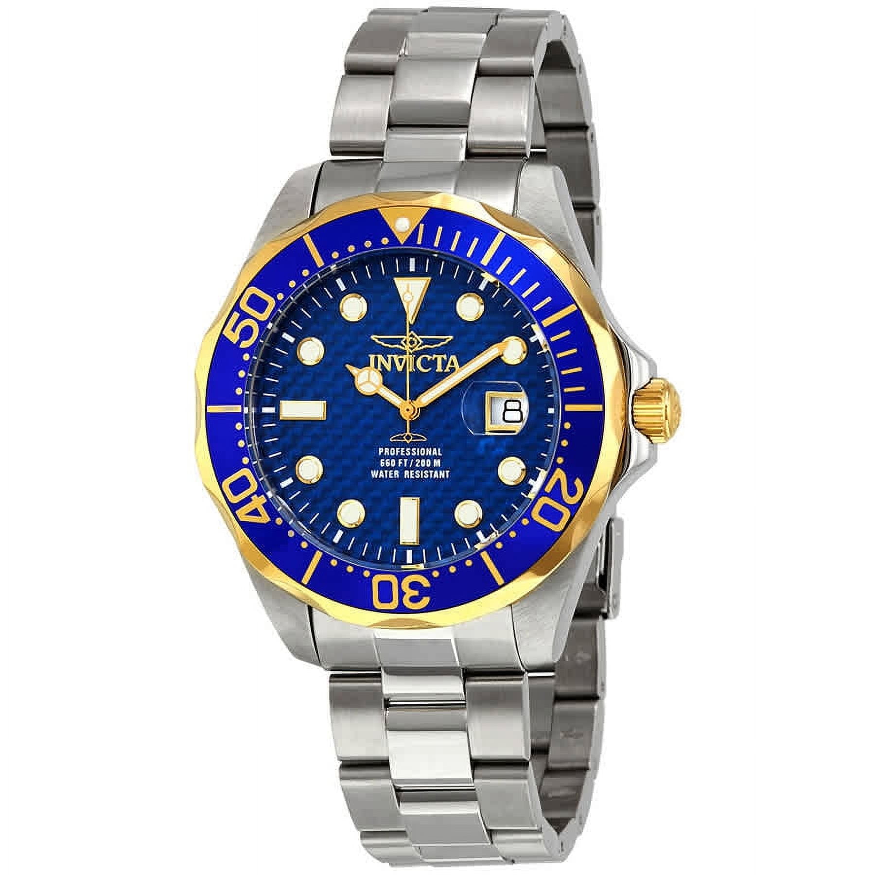 Invicta Mens 45mmWatch Pro Diver Quartz Gold Tone Stainless Steel Bracelet 46045 Invicta Men main image 3
