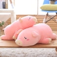 thumbnail image 6 of Hevirgo Pig Plush Pillow PP Cotton Filling Sofa Ornament Pink Cute Piggy Pillow Stuffed Animal Doll Birthday Gift,35cm, 6 of 10