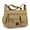 Khaki, variant on Canvas Messenger Bag for Mens Womens Multi-pockets 13 inch Laptop Shoulder Sling Bags School Crossbody Bags Travel Green