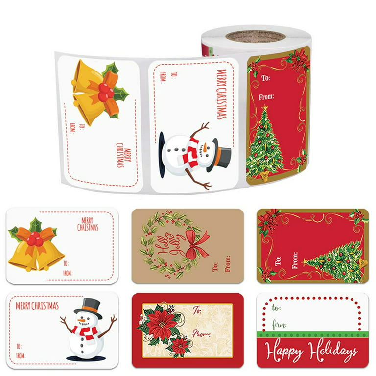  432pcs Christmas Gift Tags Stickers Christmas Gift Tags Self  Adhesive Stickers, Gift Tags for Christmas Presents Christmas to from  Stickers for Gifts Tag Stickers : Health & Household