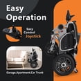 thumbnail image 4 of Foldable Electric Wheelchairs for Adults, 40+ Miles Long Travel Range Motorized Wheelchair, Support Up to 350lbs, All Terrain, Airline Approved, 4 of 13