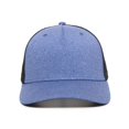 thumbnail image 3 of Outdoor Cap RGR-100M 5 Panel Heathered, Mesh Back Cap-Heathered Blue/Black, 3 of 8