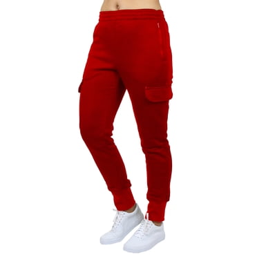 Women's Fleece-Lined Cargo Jogger Sweatpants – Loose Fit, Sizes S-2XL