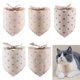 thumbnail image 5 of Methold Corbatas de baba para mascotas, pañuelo para el cuello, toallas reutilizables lavables de algodón, bufanda, animales, regalos decorativos de Ropa para mascotas Azul oscuro Methold PT003856-03, 5 of 6