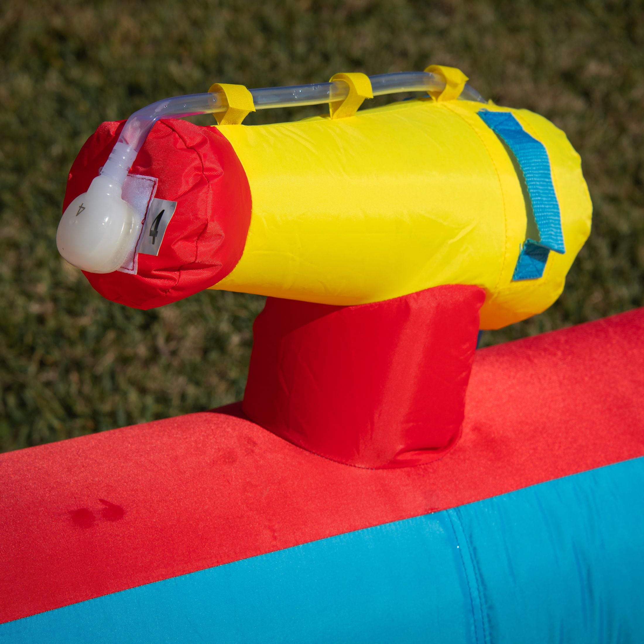 Wham-O 30-Foot Constant Air Slip N Slide Inflatable Water Slide with Blower, Air-Cushioned Track, Waterfall Splash, Water Cannon, Ages 5-12, 1-Count