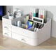 thumbnail image 3 of Papelería y cosméticos caja de almacenamiento cajón caja de plástico dividida cepillo de maquillaje lápiz labial estante de escritorio para ordenar la Caja de almacenamiento, 3 of 5