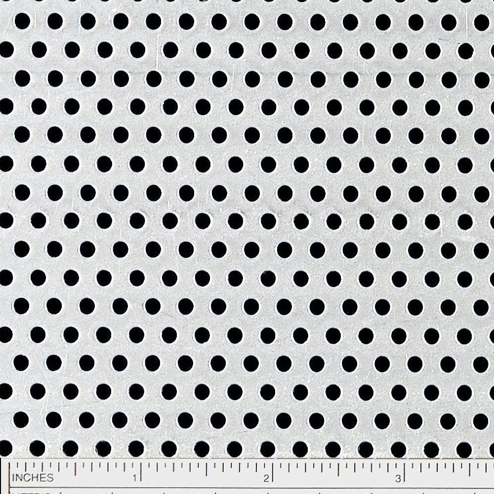 Online Metal Supply Galvanized Steel Perforated Sheet 0.034 x 24 x 48 3/32 Holes 