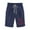 A23 Navy, variant on Mifsaly Womens Casual Shorts Smocked Elastic Waist Beach Short Pants Baseball Bow Print Relaxed Lounge Trousers Everyday Summer Vacation Clothes with Pockets M