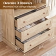 thumbnail image 2 of 71"Tall Pantry Storage Cabinet,Wood Kitchen Cabinet with Glass Doors&Drawers and Adjustable Shelves for Dining Room Living Room,Brown,4 Pcs, 2 of 8