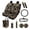 Camo Hunting Bear, variant on FOR U DESIGNS Skull Rose Spider Web Print Car Seat Covers Set of 13 Includes Steering Wheel Cover, Seat Belt Covers, Coasters, Car Garbage Can, Rearview Mirror Cover, Keychains