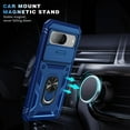 thumbnail image 4 of KOMI Case for Pixel 8, Slide Lens Protective Case Shockproof Impact Resistant with Kickstand Cover Case for Google Pixel 8 Dark Blue, 4 of 5