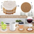 thumbnail image 6 of Coasters for Drinks Absorbent, Coasters - 4 Colors, 8 Pack Pink Coaster for Desk, House Essentials for New Home, Kitchen and Dining Coffee Table Decor, Modern Home Decor(Coffee), 6 of 6