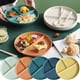 thumbnail image 1 of Juego de Platos Infantiles Xiying con 3 Compartimentos Divididos: Vajilla de Fibra de 22 Cm Apta para Microondas, Ideal para Postres y Desayunos, con Diseño Compacto y Bordes Redondeados., 1 of 7
