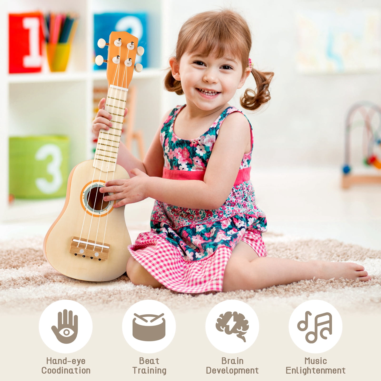 Vanplay Kids 7-in-1 Musical Instrument Set for Children 3+