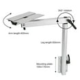 thumbnail image 5 of Pata de mesa extraíble, accesorios para RV, altura desmontable, aleación de aluminio ajustable, rotación de 360 ​​grados para yates, autocaravana, 5 of 5