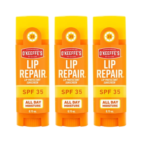 O’Keeffe’s Lip Repair SPF 35 Lip Balm 0.15oz Sticks - Pack of 3
