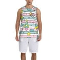 thumbnail image 4 of Gaeub Space Doodle Men's Mesh Basketball Jersey, Quick-Drying Sleeveless Top S-4XL, Loose Muscle Tank Top -Small, 4 of 9