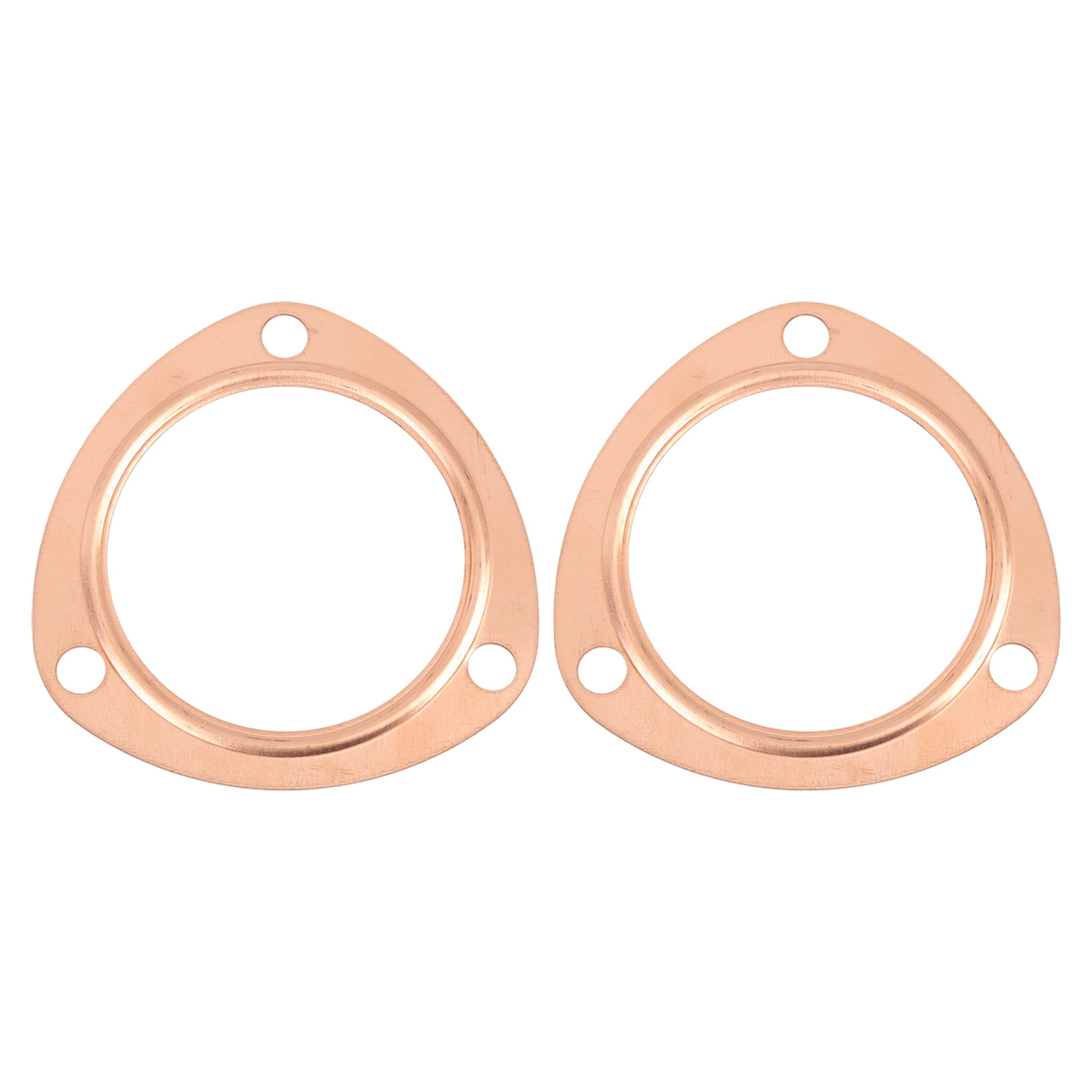 2pcs 3inch Copper Header Exhaust Collector Gaskets Reusable for SBC BBC 302 350 454 383 Exhaust Gaskets 