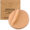 thumbnail image 1 of 200 Pcs Parchment Paper Baking Sheets Round 8 Inch,Round Cake Pan Parchment Liners,Baking Parchment Non-Stick Baking Parchment Paper Circles,Baking Air Fryer Steaming Bread Cup Cake(Brown-8"), 1 of 7