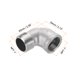 thumbnail image 2 of Adaptador roscado hembra a macho Uxcell de accesorio de tubería fundido NPT 1 x NPT 1, 2 of 7
