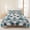 White, Teal, Aquamarine, Mint, variant on 3 Pieces Queen Quilt Set,Retro Moroccan Lattice Grey Marble Soft Bedding Sets with 1 Quilt & 2 Pillow Shams,Modern Minimalist Style Summer Bedspread Lightweight Coverlet Comforter for All Season