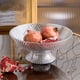 thumbnail image 4 of Matsuzay Cesta de frutas de cocina con almacenamiento de gran capacidad para frutas, para servir, de fruta, frutero Cocina y Comedor blanco como la leche, 4 of 6