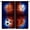 Ball-1, variant on Sports Themed Curtains for Boys Room,American Football Burning Flame 3D Football for Teens Kids Cool Modern Living Room Playroom Window Drapes 2 Panels,52X63 Inch