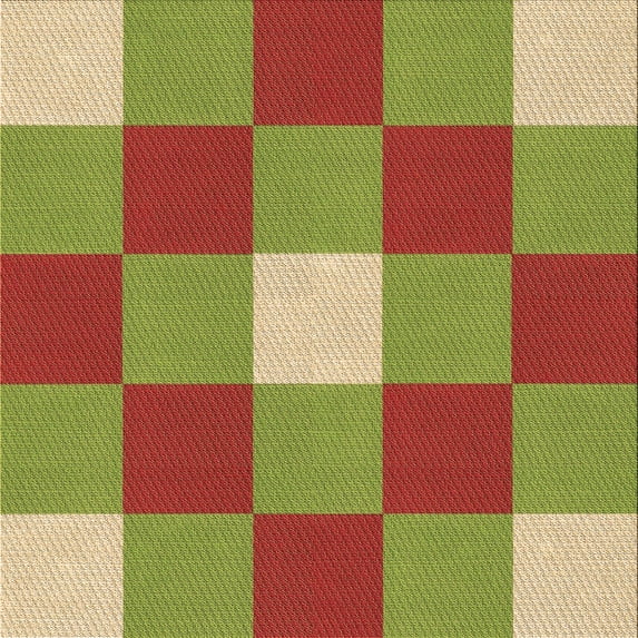 Ahgly Company Machine Washable Indoor Square Transitional Mahogany Brown Area Rugs, 5' Square