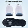thumbnail image 6 of JOYFON Women's Walking Shoes Arch Support Orthotic Breathable Tennis Sneakers for Plantar Fasciitis Pain Relief WhiteGray Size 10.5, 6 of 6