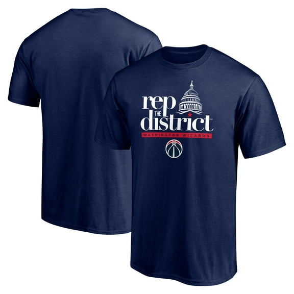 Men's Navy Washington Wizards Push Ahead T-Shirt