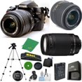 thumbnail image 1 of Nikon D3200: Versión Internacional , 18-55 Mm F/3,5-5,6 DX AF-P, Nikon 70-300 Mm F/4-5,6 G Nikkor, Trípode, Juego de Limpieza de 6pzas, 1 of 1