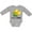 AC-Heather Grey, variant on Inktastic Little Farmer with Corn Boys or Girls Long Sleeve Baby Bodysuit